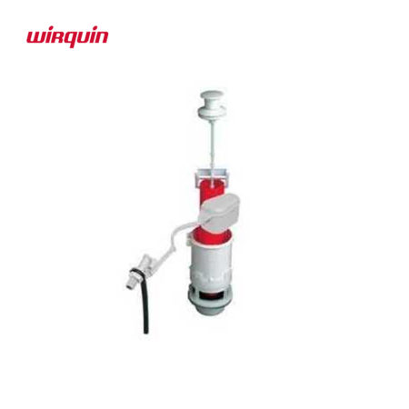 Wirquin 50719184 Mécanisme de chasse d'eau pour WC suspendu, rouge