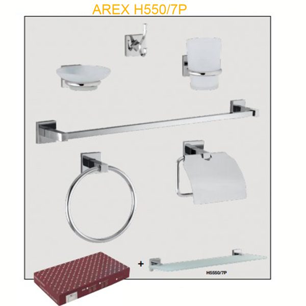 AREX H5550/7P KIT 7 PIECES 01-04-06-07-08-09-62 CHROME